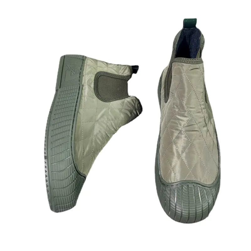 2023 spirit guy men's high-top slip-on casual shoes autumn and winter new trendy men's shoes Korean version popular cloth shoes men