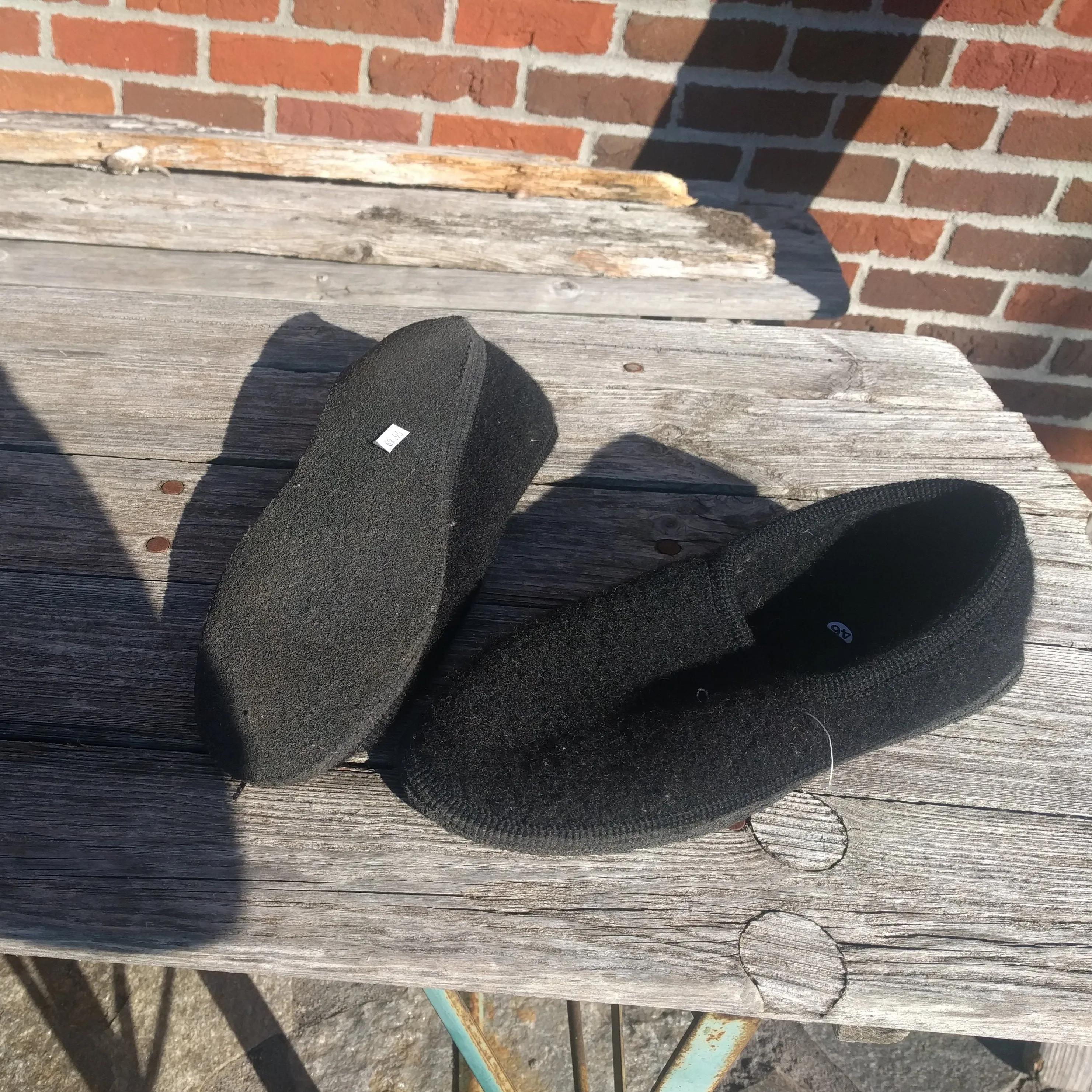 8602-0 Biolana Boiled Wool Slippers with leather Sole House Shoes