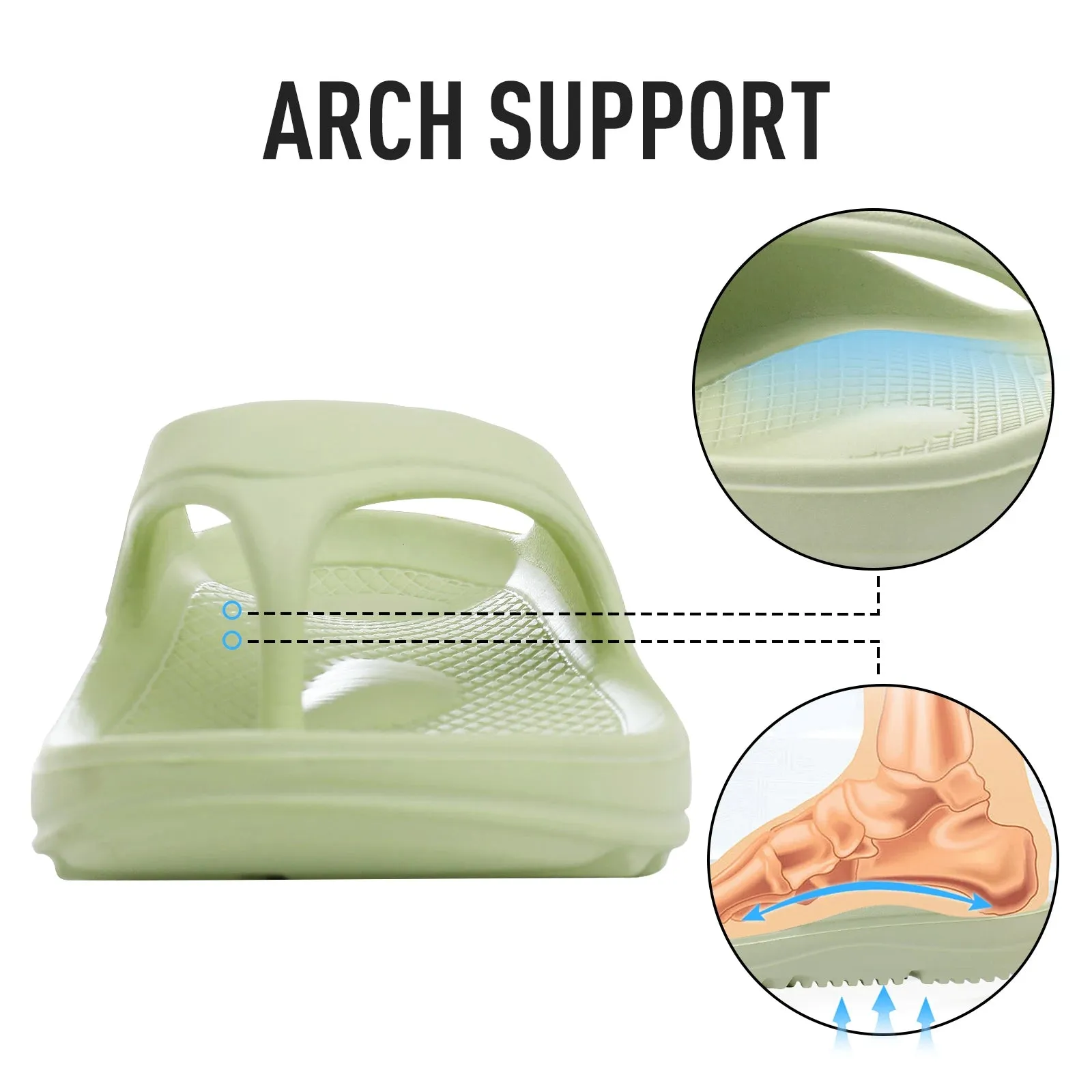 Arch Support Flip Flops