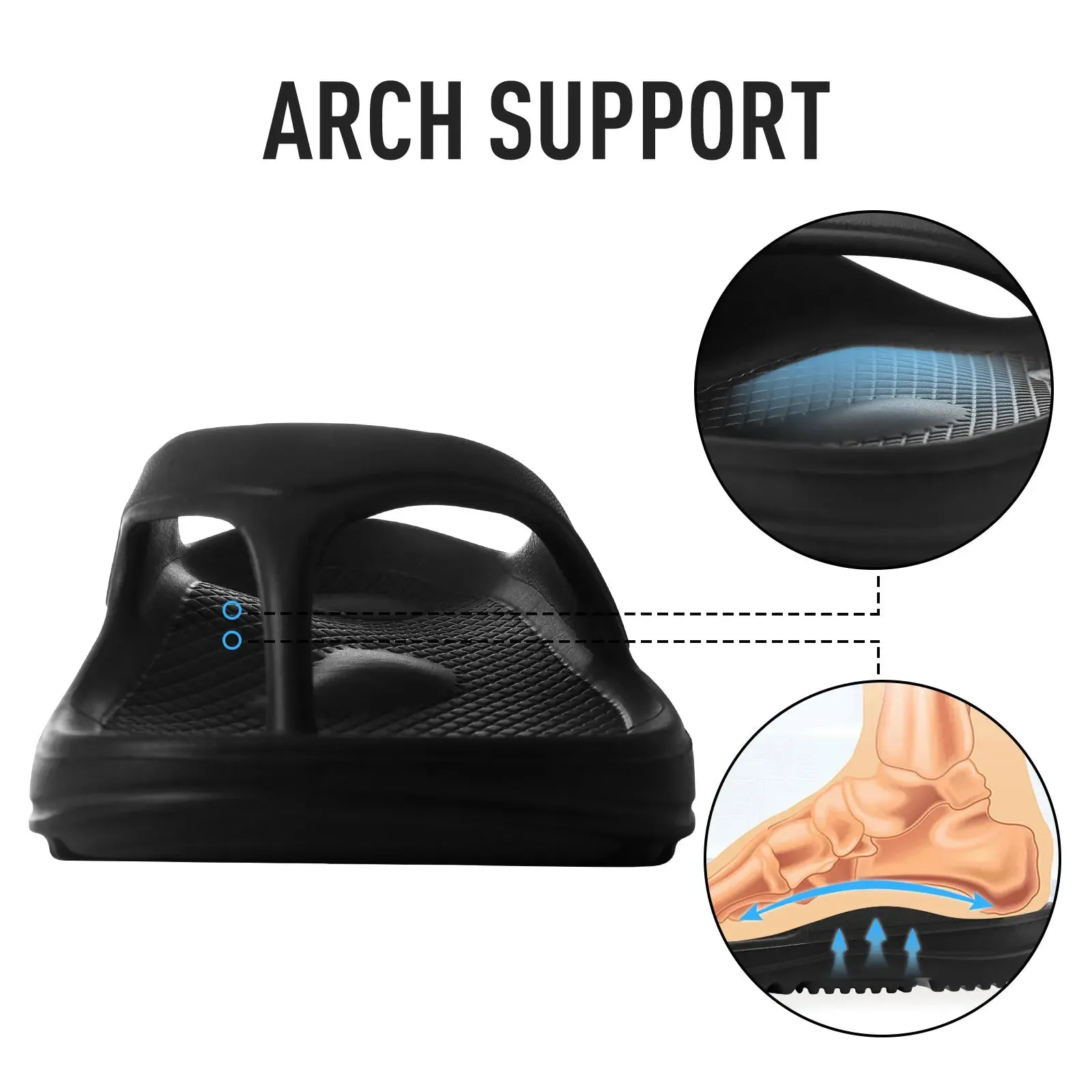 Arch Support Flip Flops