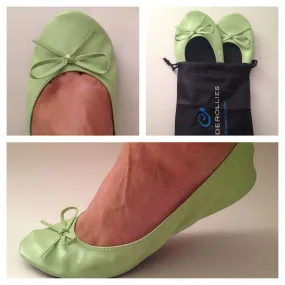 Ballet Flat in Mint Julep Green by Cinderollies
