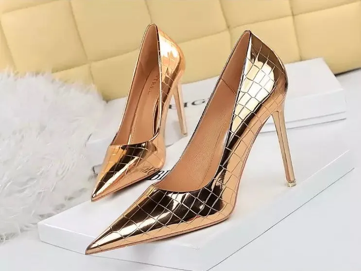 Bianca Heels || Rose Gold