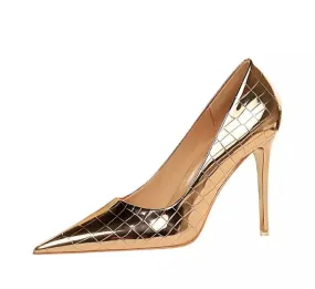 Bianca Heels || Rose Gold