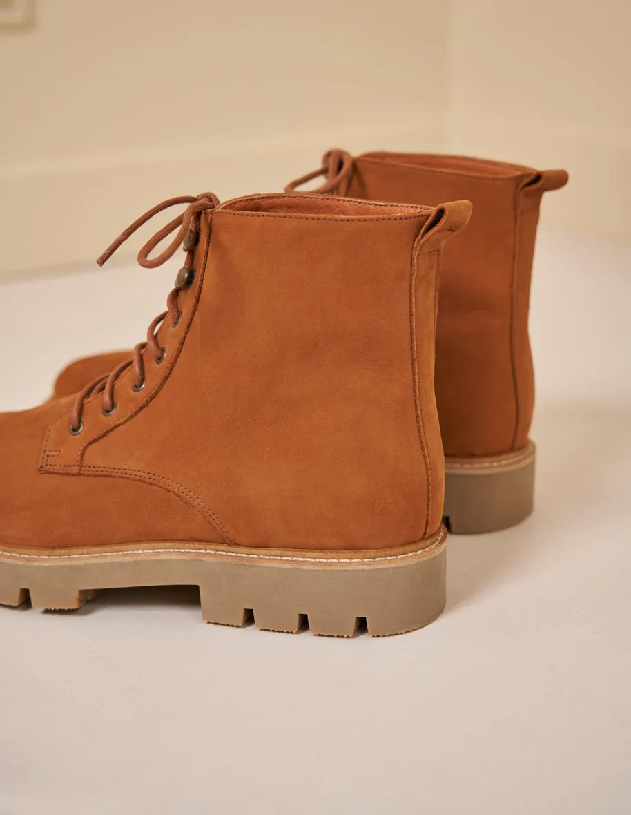 Bottines Théodore - Nubuck ambre