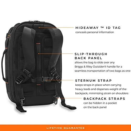 Briggs & Riley ZDX Convertible Backpack Duffel Carry-on, Black, Medium