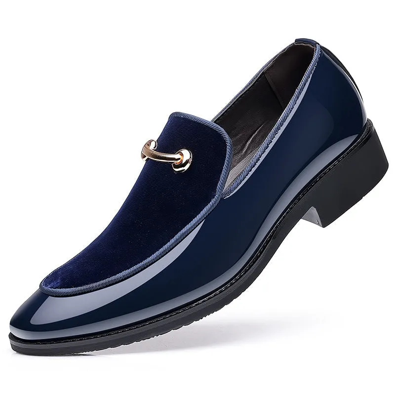 British you are leather shoes suede patent leather casual shoes Korean fashion loafers wedding men's shoes hairstylist single shoes