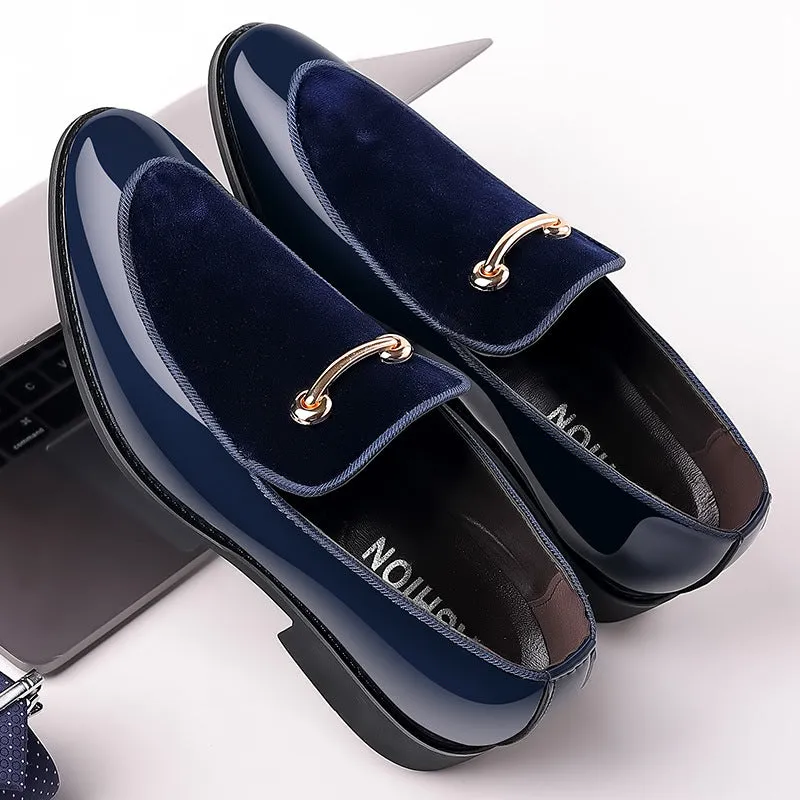 British you are leather shoes suede patent leather casual shoes Korean fashion loafers wedding men's shoes hairstylist single shoes