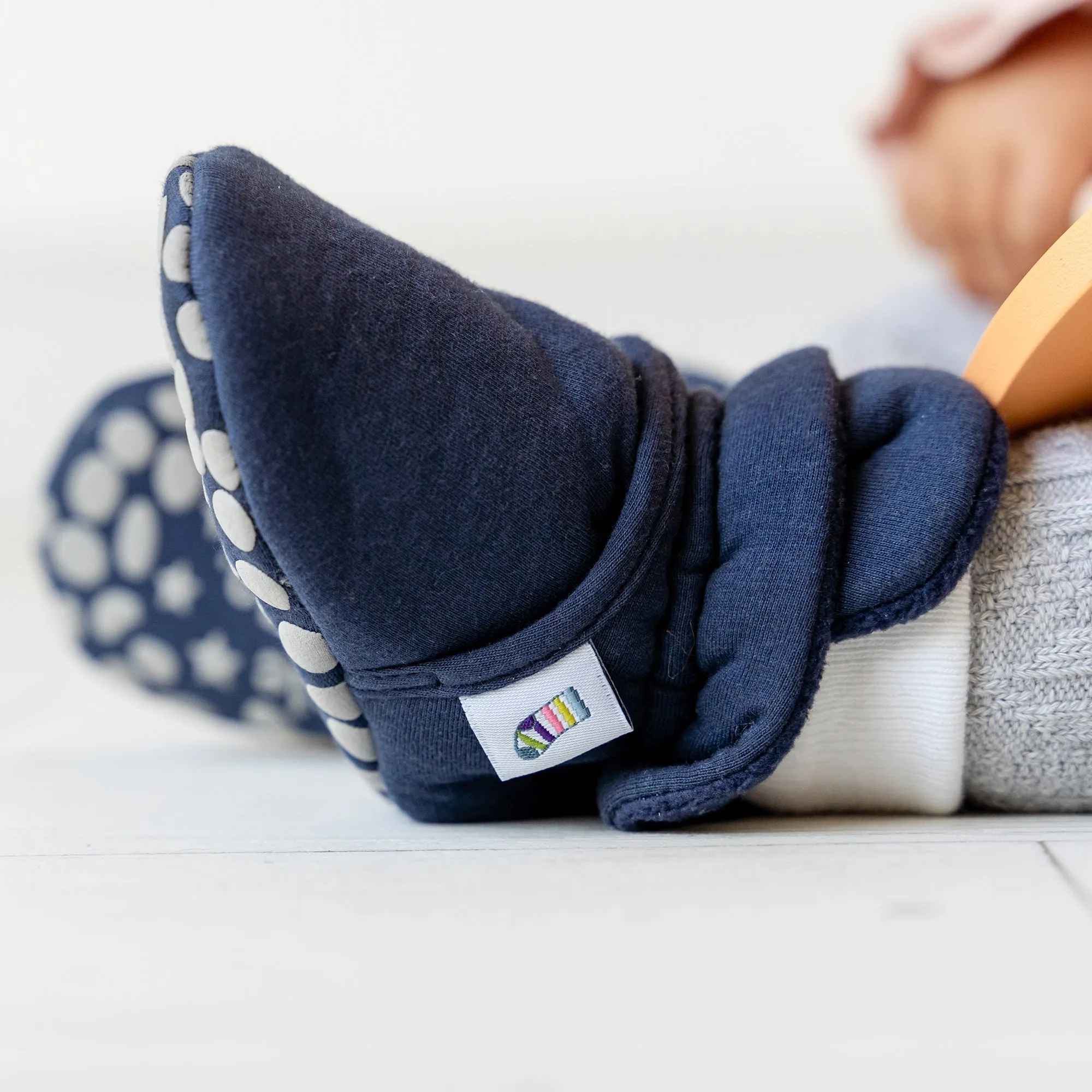 Bundle of Navy Stay-on, Non-Slip Booties & Arctica Non-slip Stay-on Socks