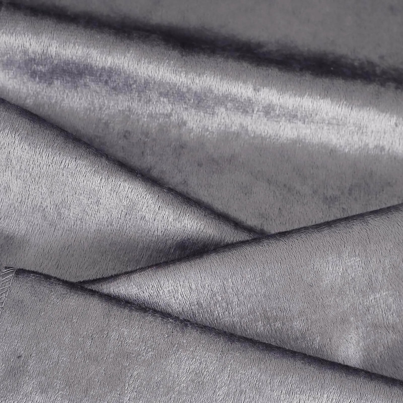 Charcoal Grey Premium Velvet Satin Table Runner