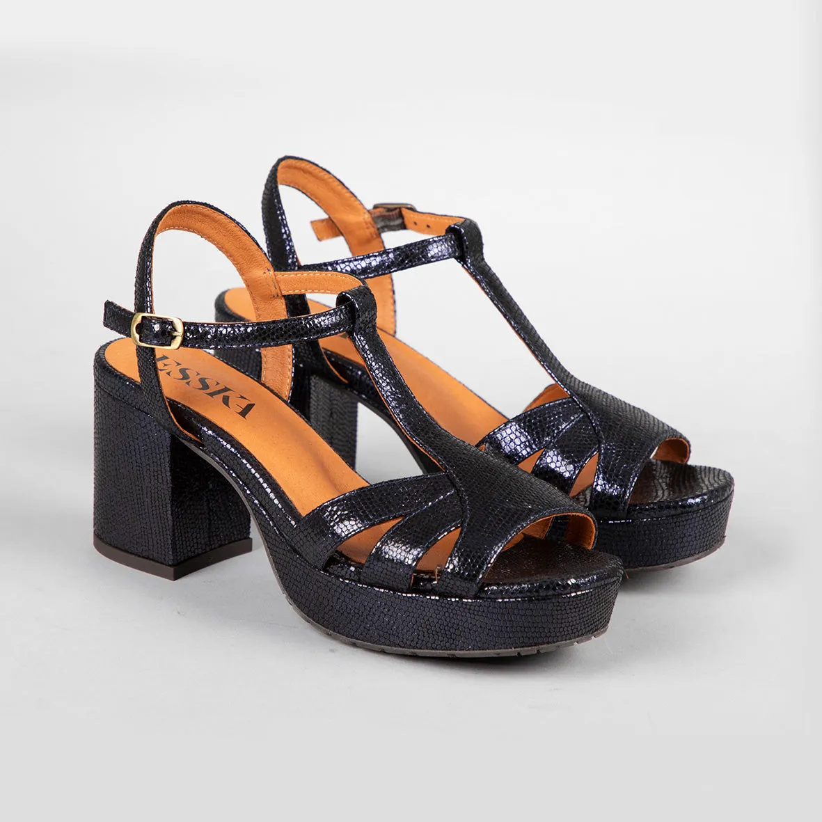 Charlie Navy Metallic