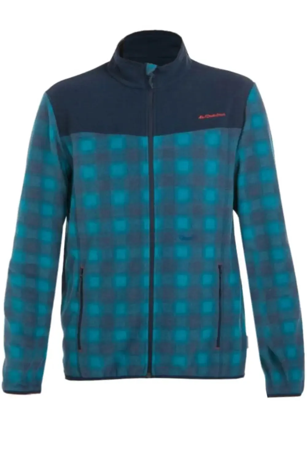Check Zip Front Fleece