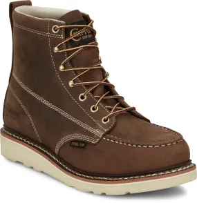 Chippewa Men's Edge Walker 6" Steel Toe Lace Up Wedge Work Boot