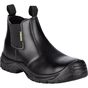 Commander Chelsea black 200J steel toe cap safety boots
