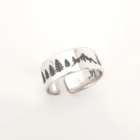 Custom Mountain Ring - Wanderer Ring