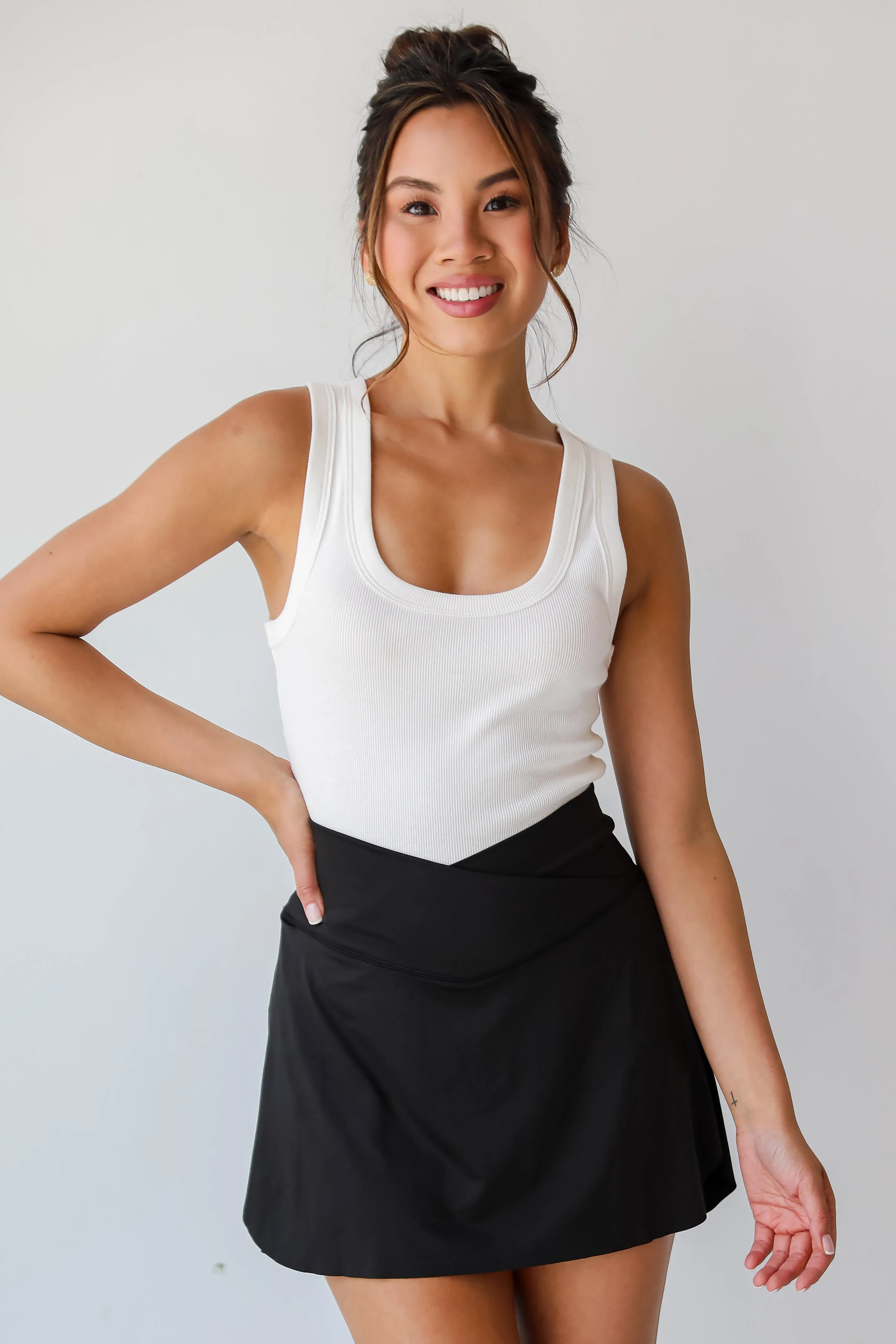 FINAL SALE - On The Rise Crossover Athletic Skort - DU DEAL