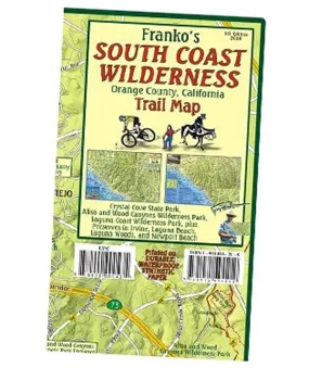 Franko Maps South Coast Orange County Wilderness Trail Map Fold-Up Map