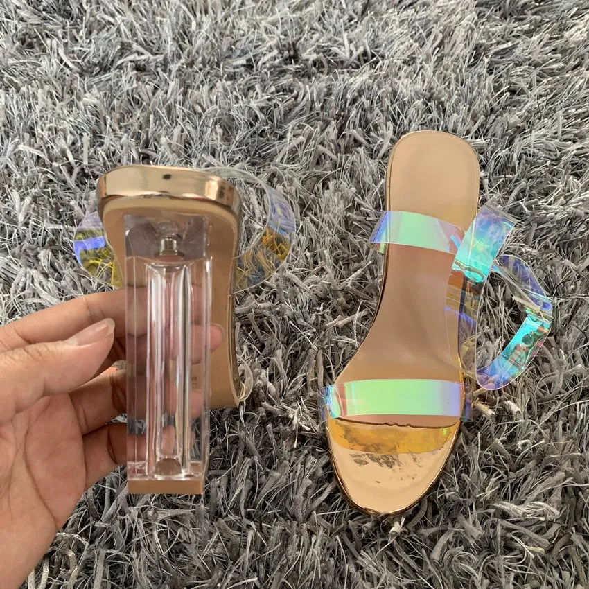 Iridescent Chunky Heels