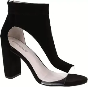 Jeffrey Campbell Leighton Exposé Sandal Pump - Black/Clear 8.5M