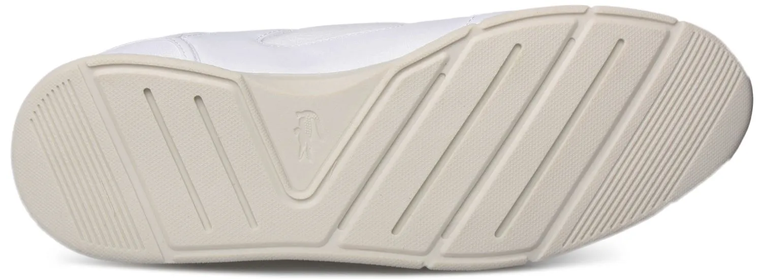 Lacoste Menerva Sport 0722 White Red Mens Leather Trainers