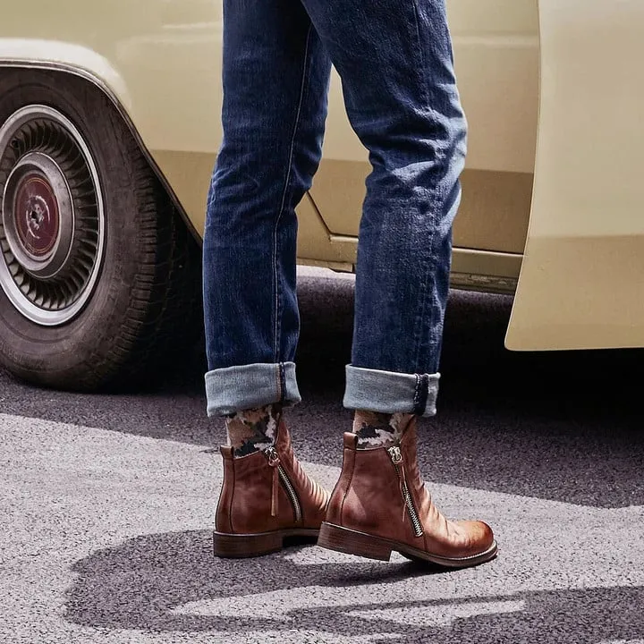 Men's Leather Vintage Leather Boots【FREE SHIPPING】
