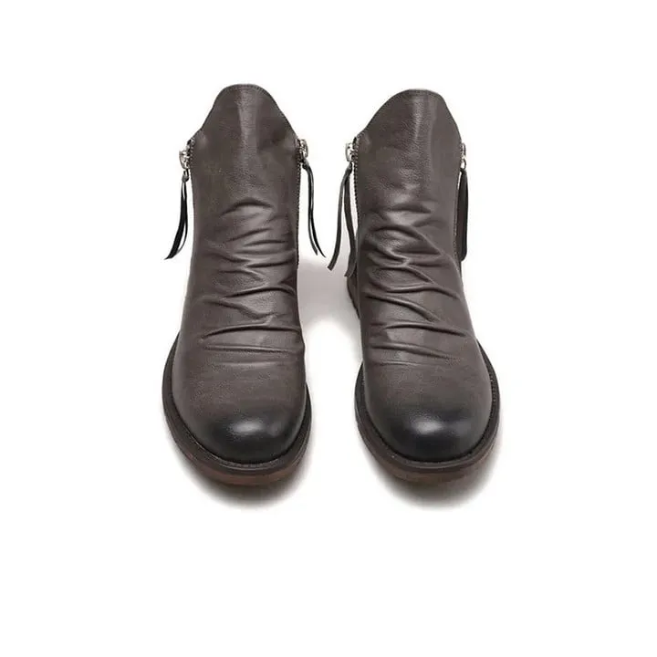 Men's Leather Vintage Leather Boots【FREE SHIPPING】