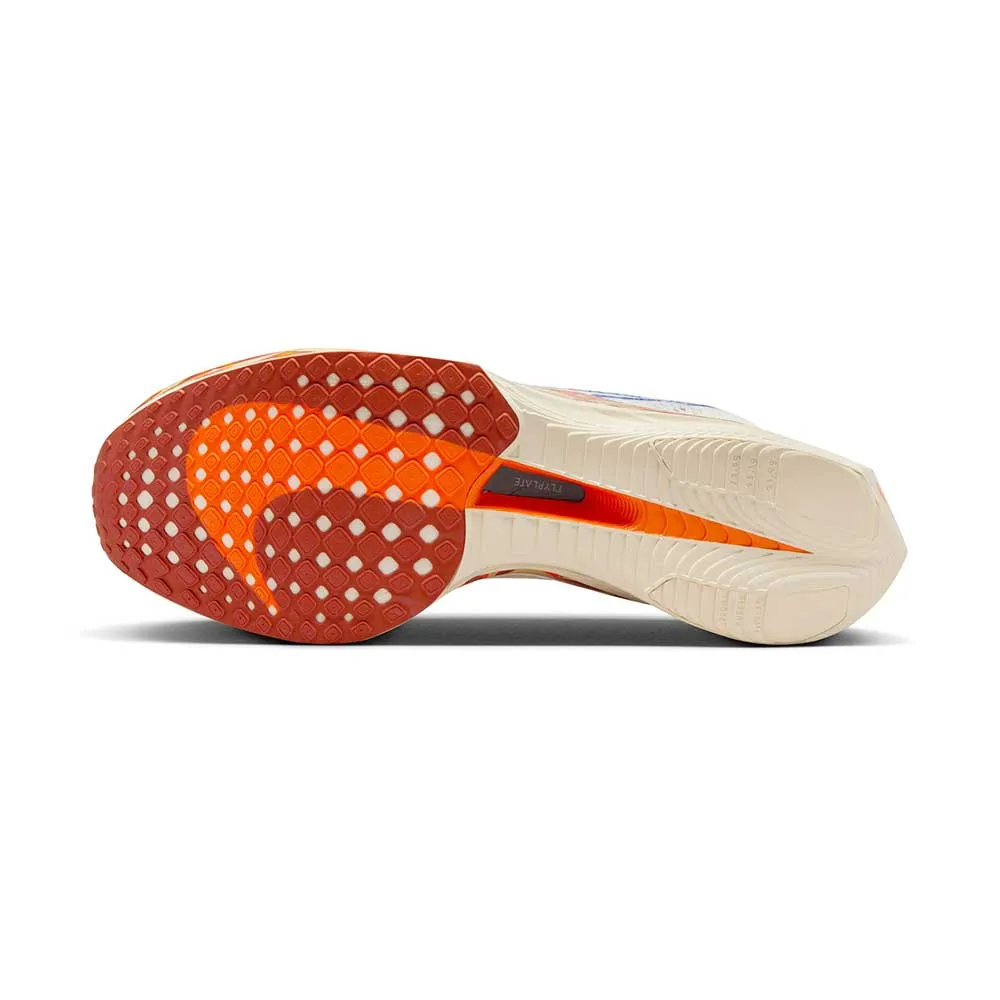 Men's Nike ZoomX Vaporfly Next% 3 Running Shoe - Sail/Hyper Royal/Safety Orange - Regular (D)