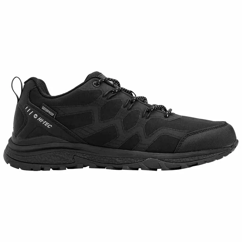 Men's Stinger Waterproof Low Hiking Shoes Black & 3M by HI-TEC