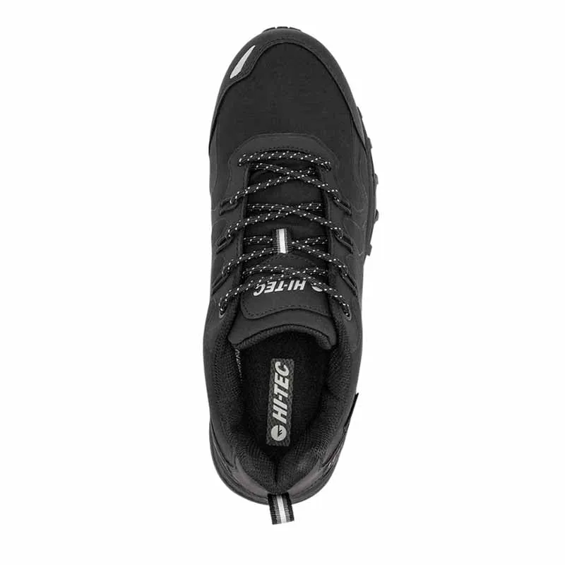 Men's Stinger Waterproof Low Hiking Shoes Black & 3M by HI-TEC