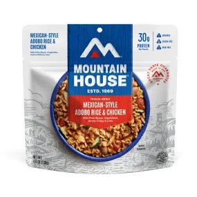 Mountain House Mexican-Style Adobo Rice & Chicken Pouch - Pack of 6 | Easy Camping Food (Gluten-Free!)