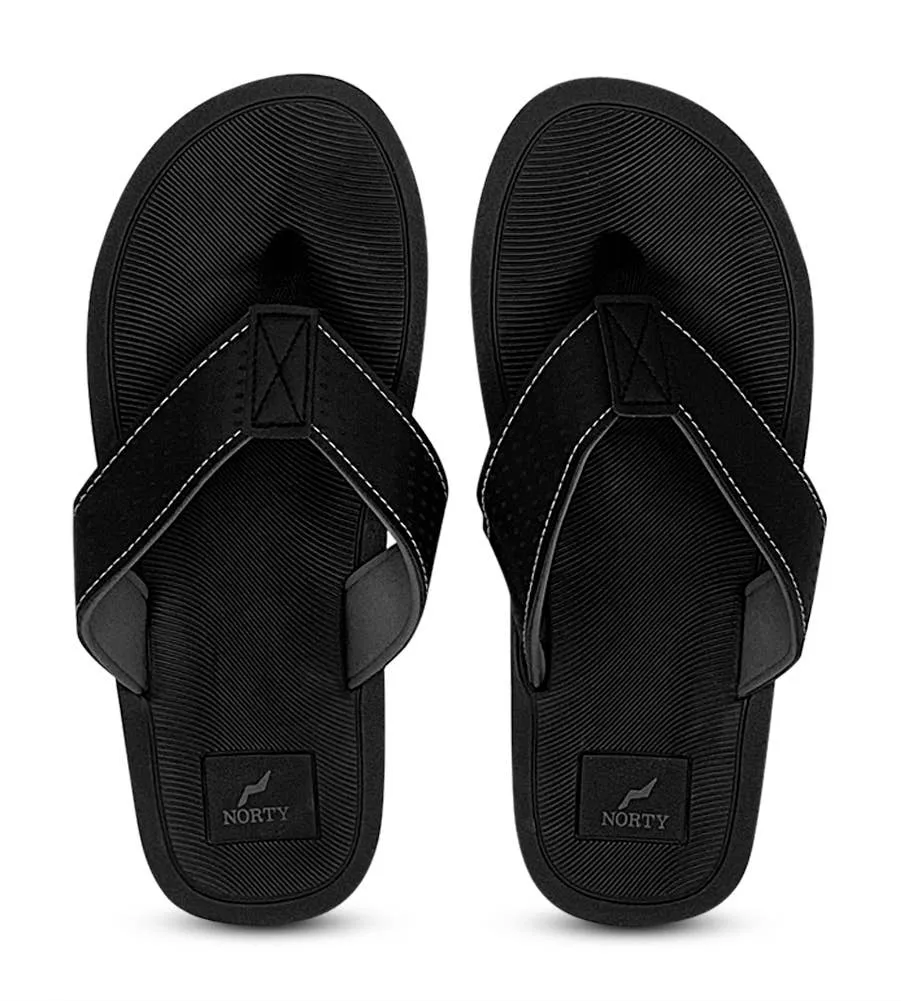 Norty MENS 8-13 ARCH SUPPORT SANDAL BLACK GREY   11198