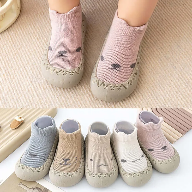 OleOle Cute Cartoon Newborn Toddler First Walker Socks Mesh Shoes for Boys and Girls (0 - 4 yrs)