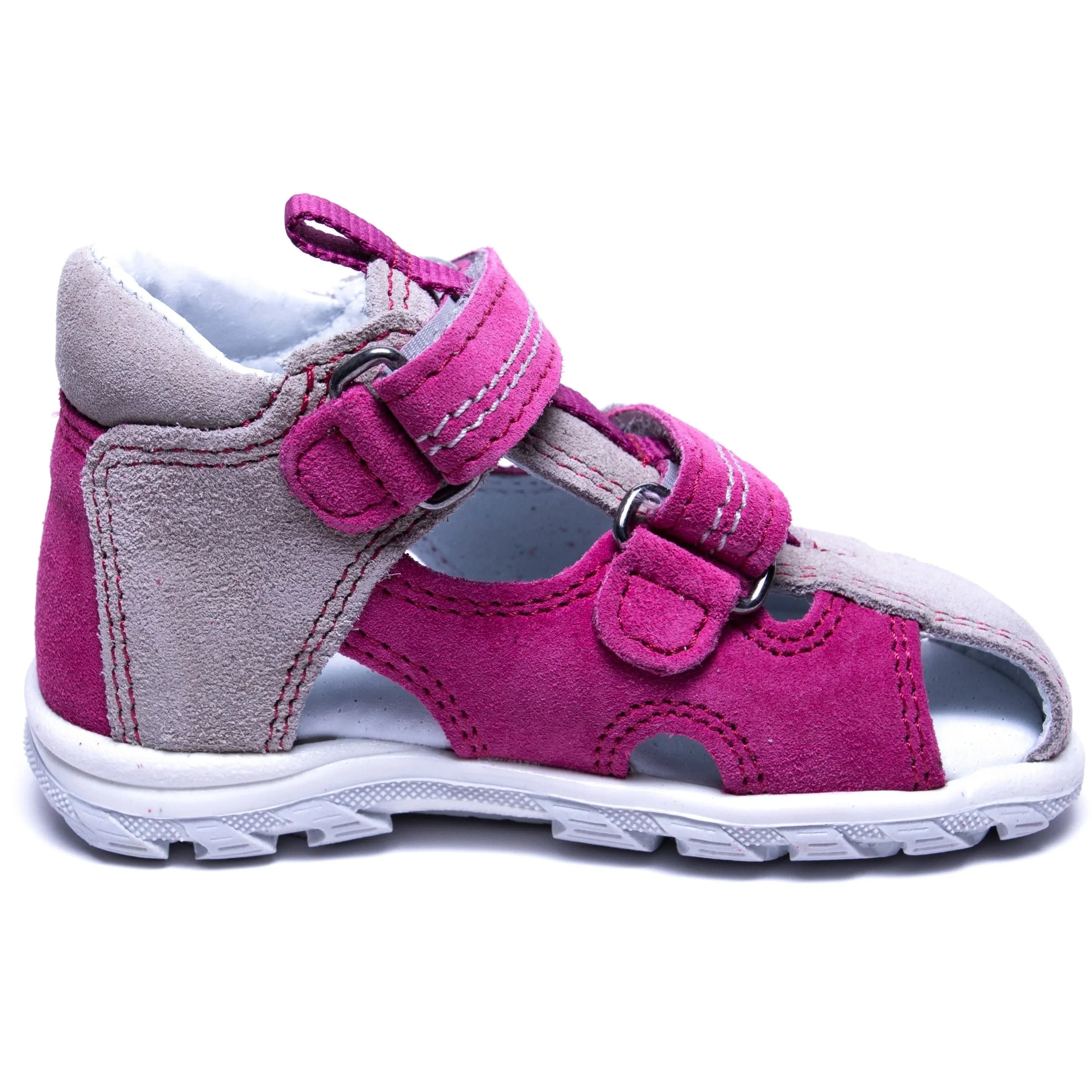 orthopedic toddler girl sandals: T102: color pink grey
