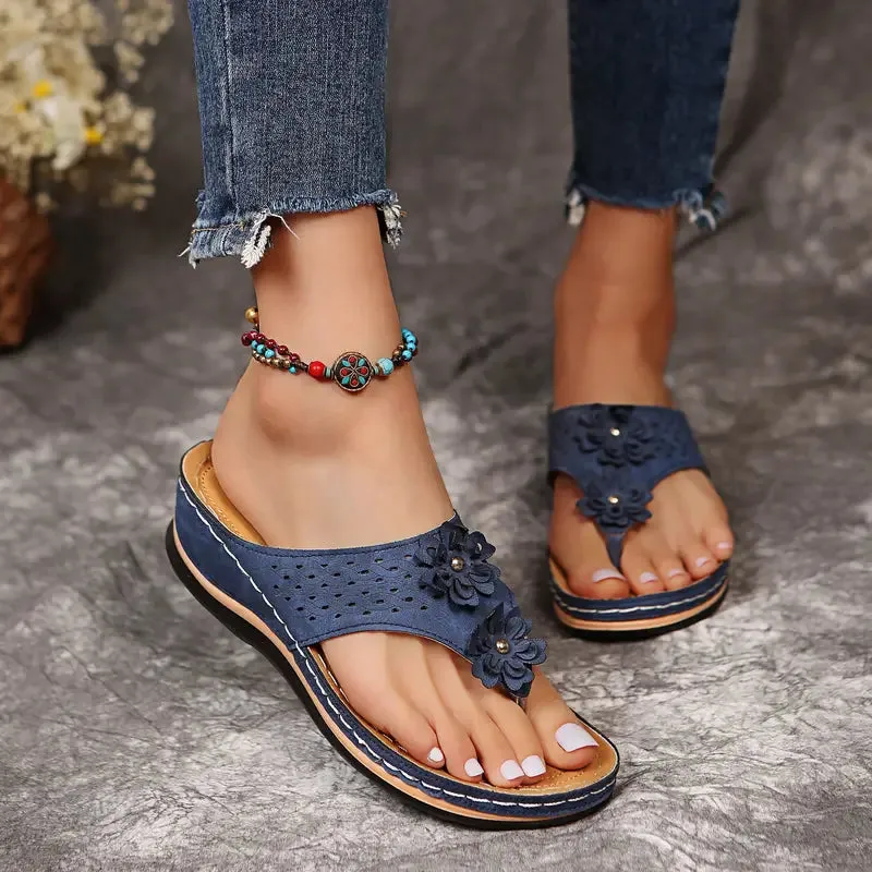 PRETORIA™ WOMEN'S FLOWER FLIP FLOPS SANDALS