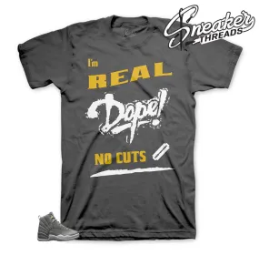 Retro 12 Dark Grey No Cuts Shirt