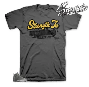 Retro 12 Dark Grey Strength In Numbers Shirt