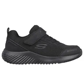 Skechers Bounder Dripper Drop Black Velcro Trainers 403739L BBK