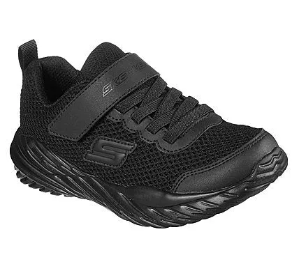 Skechers Nitro Sprint Krodon 400083L BBK Black Velcro Trainers