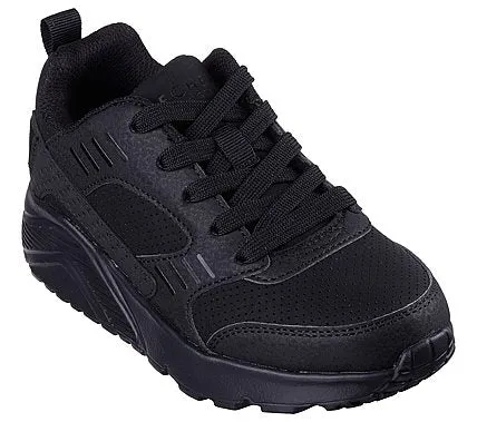 Skechers Uno Lite Beldore 403672L BBK Black Lace Trainers