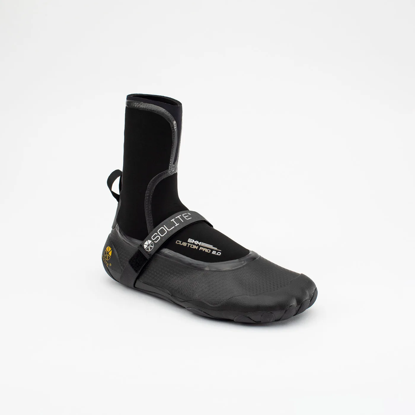 Solite Custom Pro 2.0 5mm Booties-Black/Gum