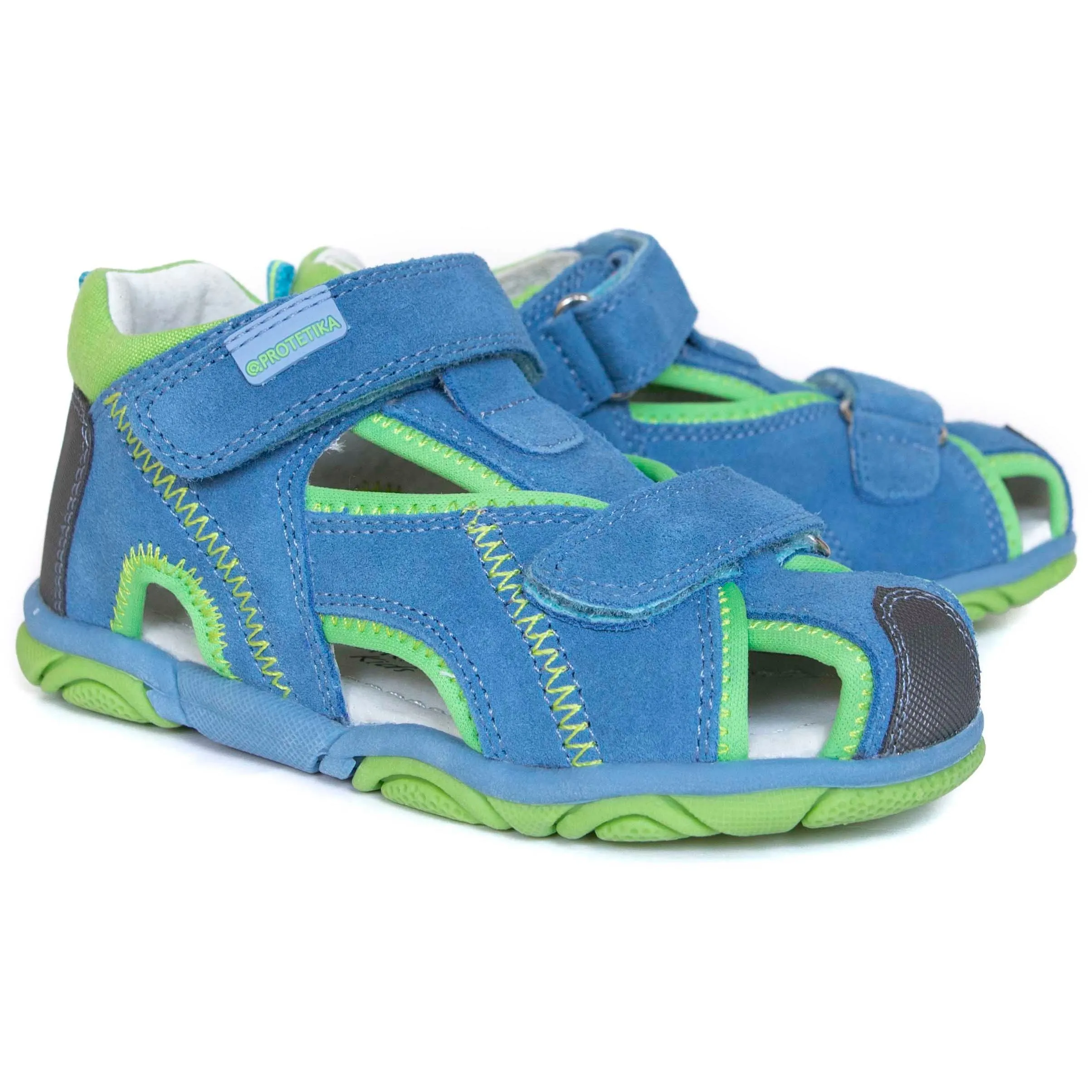 STOLER blue toddler boy arch support sandals
