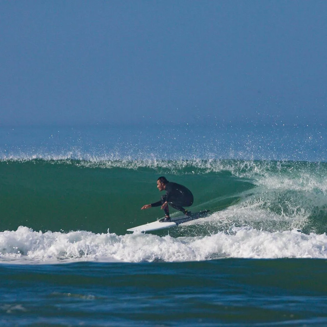 Surfing 2mm Neoprene Low Boots 500 - Grey Black
