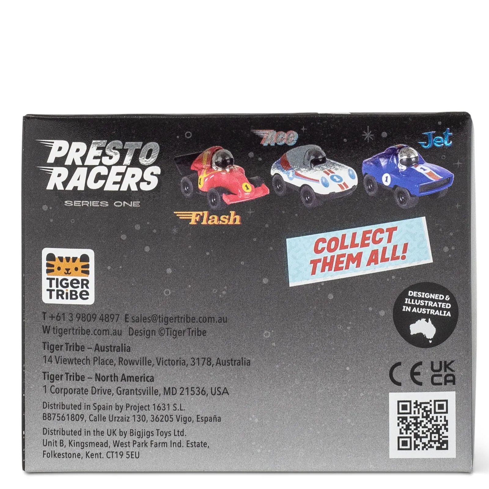 Tiger Tribe - Presto Racer Series 1 - White Ace