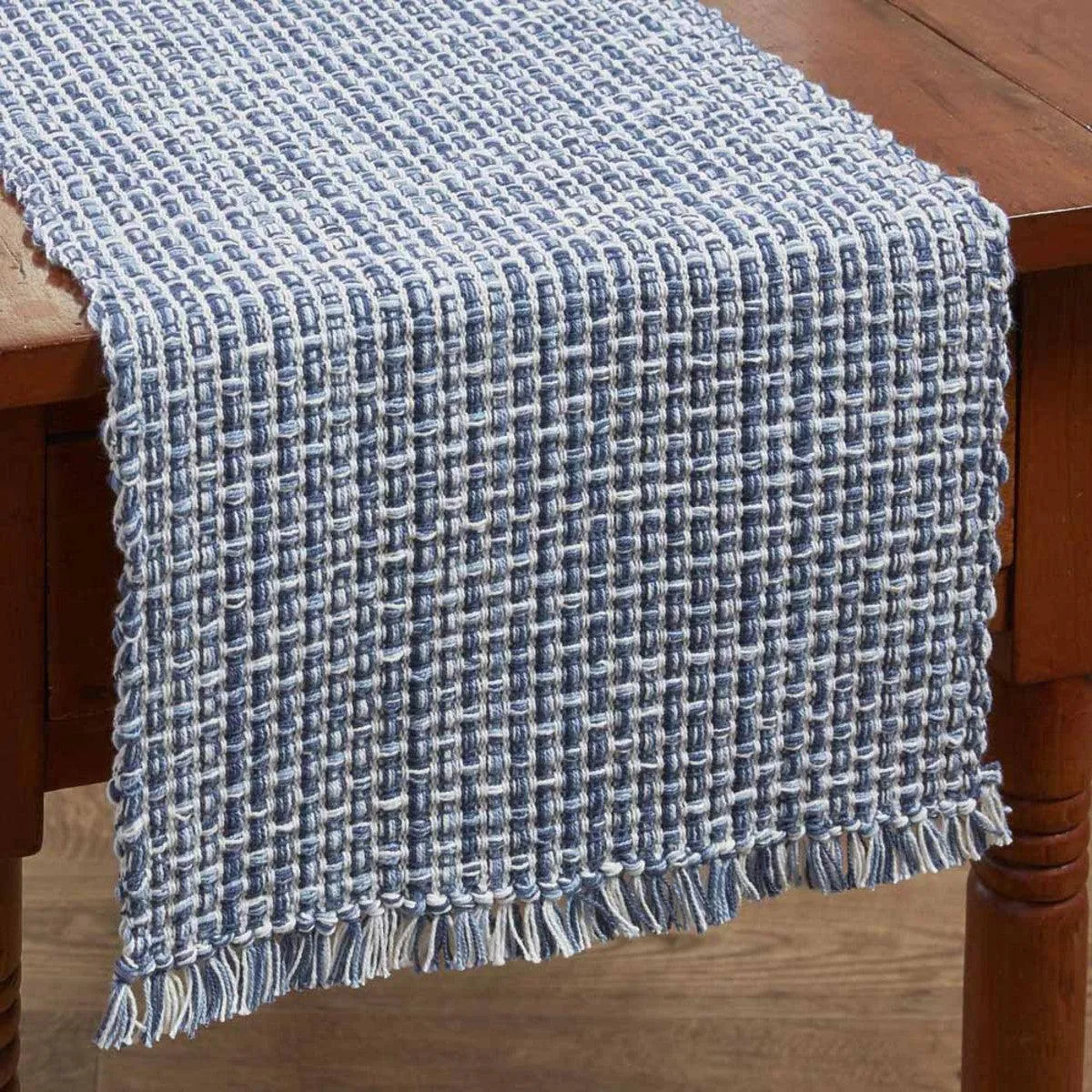 Tweed Denim Table Runner 54" - Park Designs