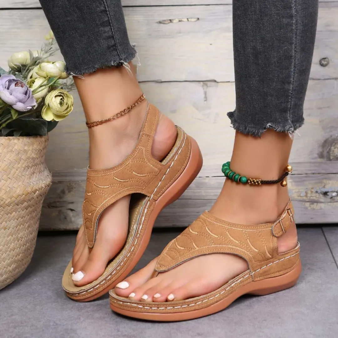 Uniqcloud Arch Support Wide Toe Box Clip Toe Sandals