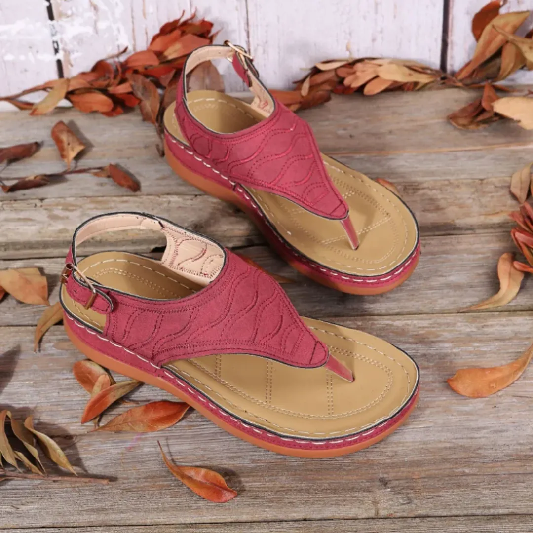 Uniqcloud Arch Support Wide Toe Box Clip Toe Sandals
