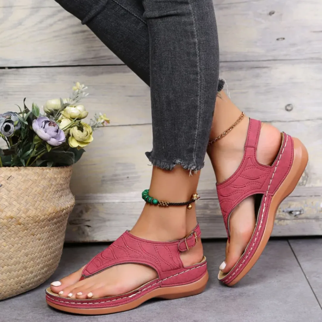 Uniqcloud Arch Support Wide Toe Box Clip Toe Sandals