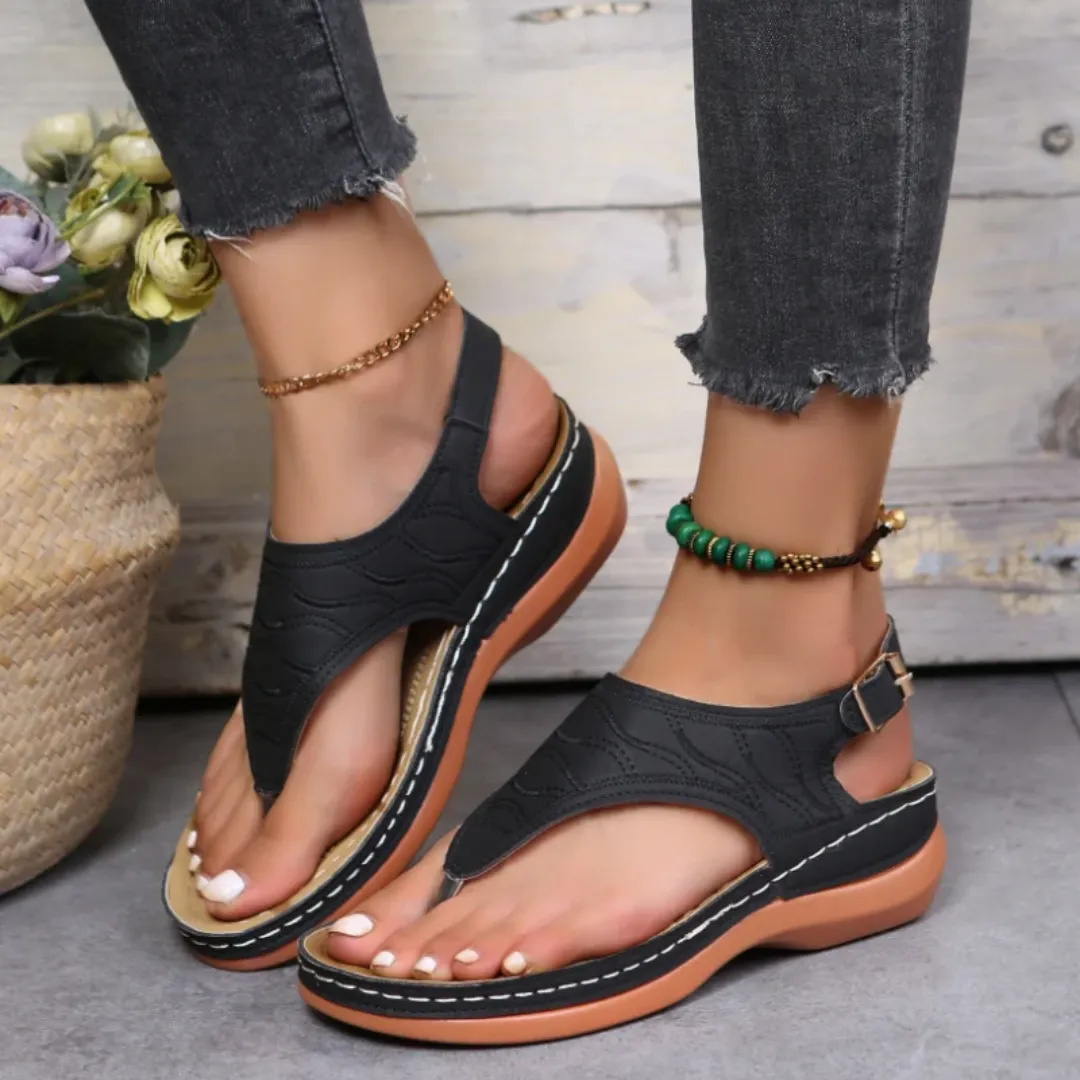 Uniqcloud Arch Support Wide Toe Box Clip Toe Sandals