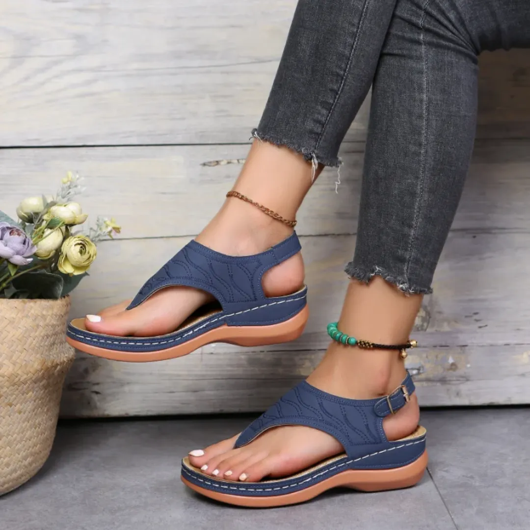 Uniqcloud Arch Support Wide Toe Box Clip Toe Sandals