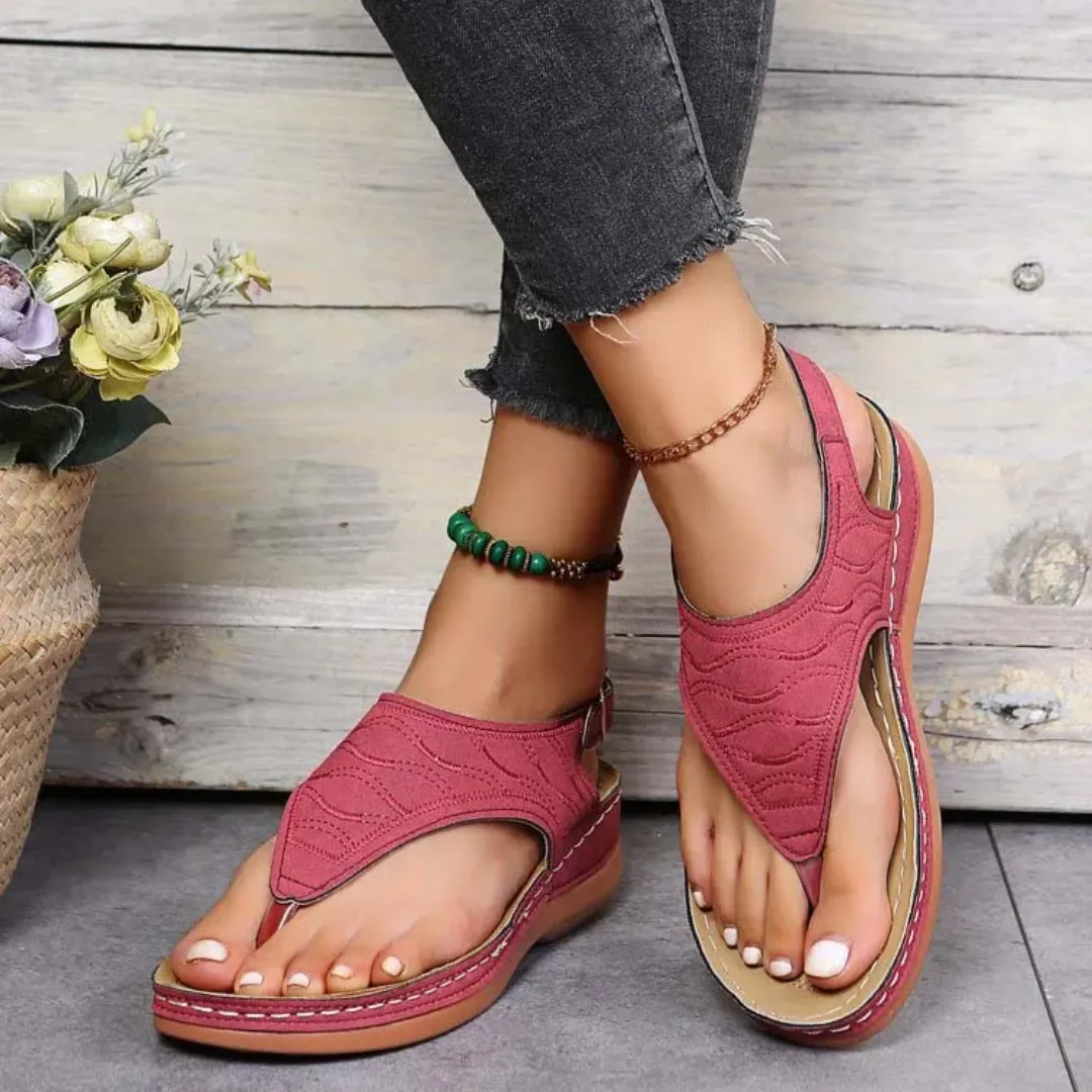 Uniqcloud Arch Support Wide Toe Box Clip Toe Sandals