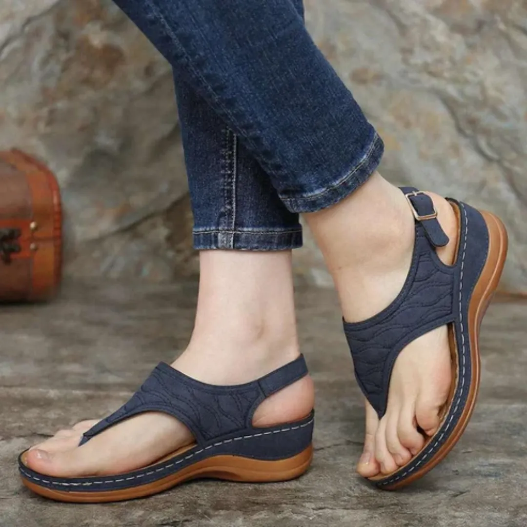 Uniqcloud Arch Support Wide Toe Box Clip Toe Sandals
